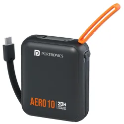 Portronics Aero10000 mAh 20W FastCharging Mini PowerBank 