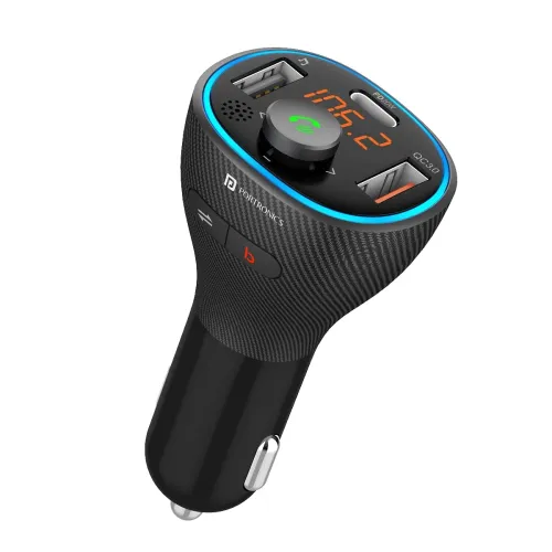 Image of Portronics Auto 15 Bluetooth FM Transmitter in-Car Radio Adapter