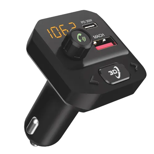 Image of Portronics Auto 10 Plus – Bluetooth Car Receiver with Fast Charging