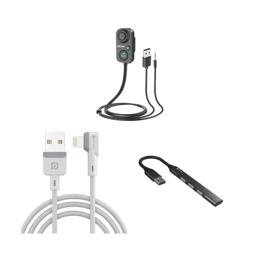 Image of Portronics Auto 12 In-Car Bluetooth Receiver for Handsfree Calling