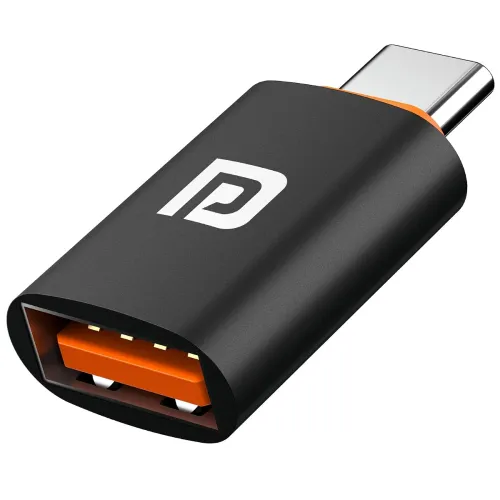 Image of Portronics Bridge Y USB 3.0 to Type C OTG Adaptor, 10Gbps High Speed Data Transfer, Thunderbolt to USB Adapter