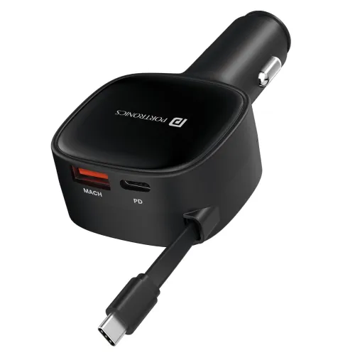 Image of Portronics Car Power Retracto 84W Charger