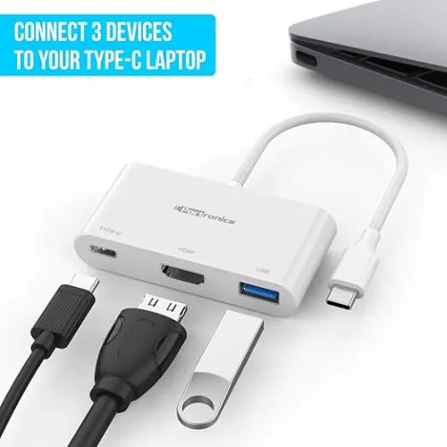 Image of Portronics C-Konnect 3-in-1 Type-C to HDMI Adapter Hub