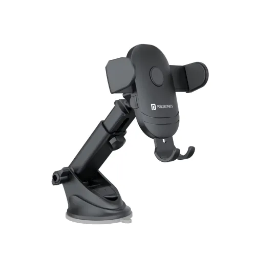 Image of Portronics Clamp M2 Car Mobile Holder (Black)