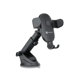 Portronics Clamp M2 Car Mobile Holder (Black)