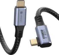 Portronics Type C 5 A 1 m Flash C2 240W Type C to Type C Cable, 40Gbps Data Transfer Speed, Thunderbolt 4 (Compatible wi