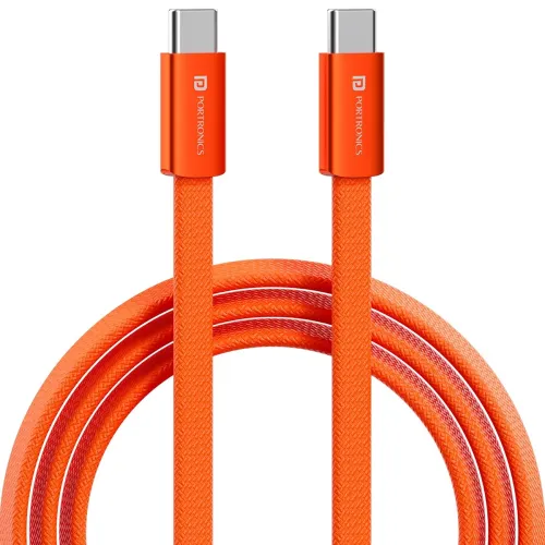 Image of Portronics Flatro 60W Flat Design fast Charging Type C Cable