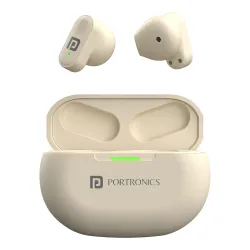 Portronics Harmonics Twins S17 in Ear TWS Earbuds with Long Playtime & HD Quality Mic, Touch Control, Gaming/Music Mode,
