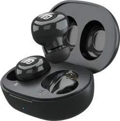 Portronics Harmonics Twins S3 Smart TWS Earbuds,20 Hours Playtime, Booming Bass Bluetooth (Black, True Wireless)