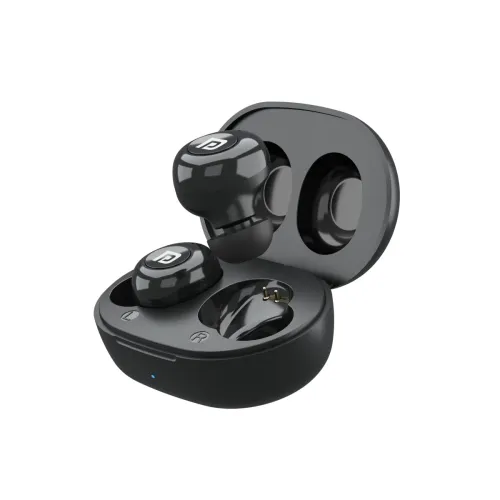 Image of Portronics Harmonics Twins S3 Smart TWS Bluetooth 5.2 Earbuds with 20 Hrs Playtime, 8mm Drivers, Lightweight Design(Blac