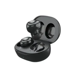 Portronics Harmonics Twins S3 Smart TWS Bluetooth 5.2 Earbuds with 20 Hrs Playtime, 8mm Drivers, Lightweight Design(Blac