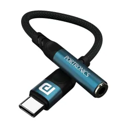Portronics iKonnect C Pro Type C to 3.5 mm Audio Jack Connector 