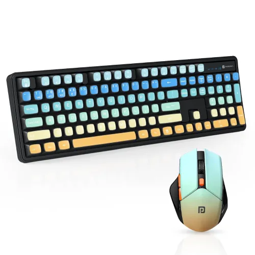 Image of Portronics Key12 Rechargeable Wireless Keyboard Mouse Combo Black
