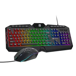 Portronics Ki-Pad 5 Wired Gaming Keyboard Mouse Combo RGB Backlight