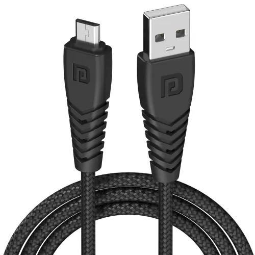 Image of Portronics Konnect B Micro USB Cables For Fast Charging 1 mtr(Black)