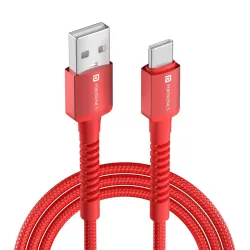Portronics Konnect X 60W 6A USB-A to Type C Fast Charging Cable With WARP/DASH/VOOC/SuperVOOC/FLASH Charging Support
