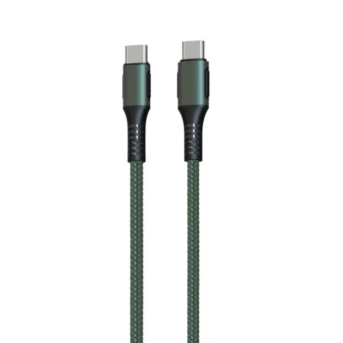 Image of Portronics Konnect C Square 18W POR-1065 Type-C to Type-C 1.2M Type C Devices USB Cable with Power Delivery & 3A Quick C