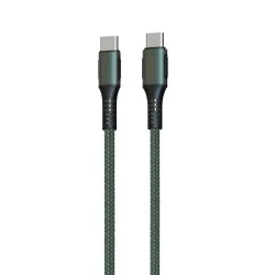 Portronics Konnect C Square 18W POR-1065 Type-C to Type-C 1.2M Type C Devices USB Cable with Power Delivery & 3A Quick C