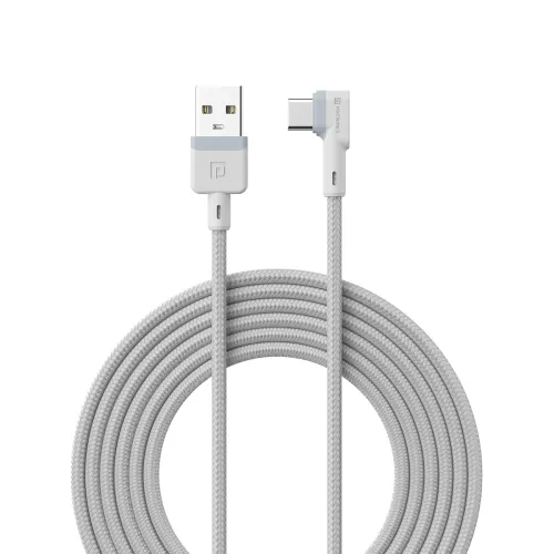 Image of Portronics Konnect L 3 A Fast‑Charge Type‑C Cable (2 m, White)
