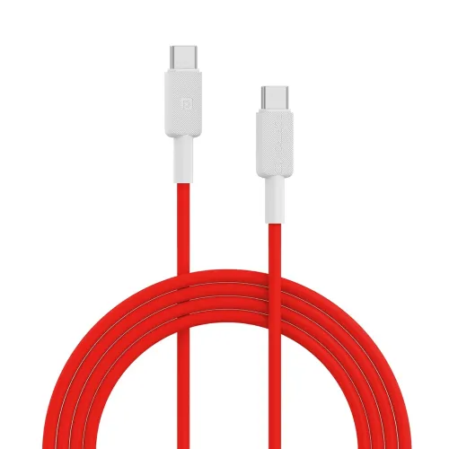 Image of Portronics Konnect Link C Square 100 Type C to C cable ( Pro 2268) Red 100W