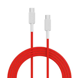 Portronics Konnect Link C Square 100 Type C to C cable ( Pro 2268) Red 100W