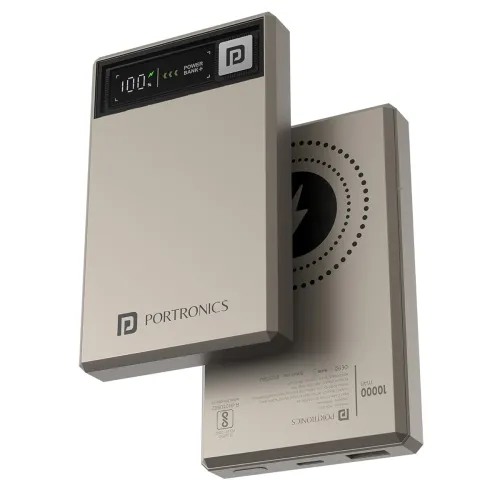 Image of Portronics Luxcell MagClick 10K Power Bank – 15W Wireless