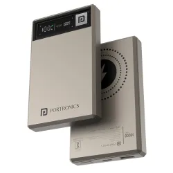 Portronics Luxcell MagClick 10K Power Bank – 15W Wireless