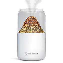 Portronics Magma 2-in-1 Volcano Water Mist Humidifier & Night Lamp