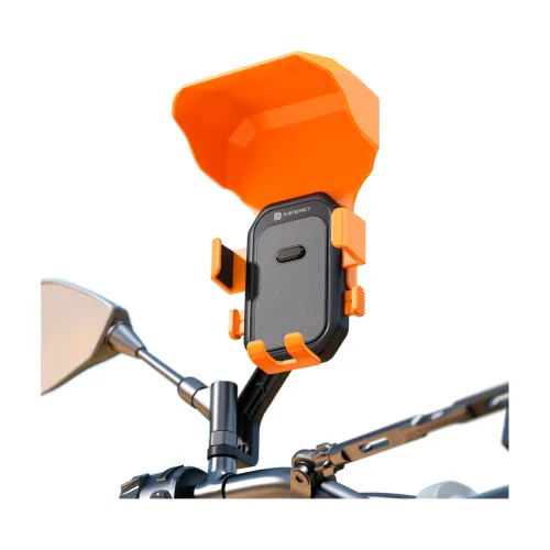 Image of Portronics Mobike 5 Plus All-Weather Mirror Mount Mobile Holder for Scooters