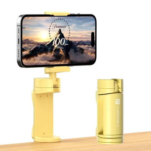Image of Portronics Mobot Clip Mobile Holder with 360° Adjustable Angles, Light Weight