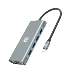 Portronics Mport 11C USB-C Hub (11-in-1, Grey)