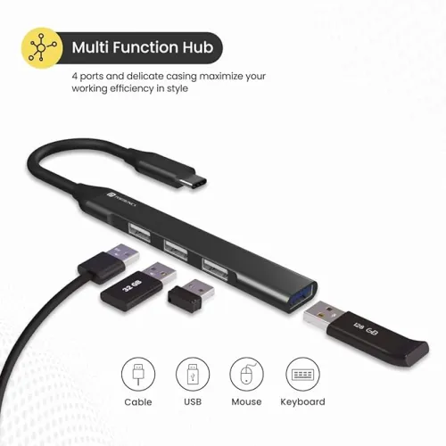 Image of Portronics Mport 31C USB C Hub (4-in-1)