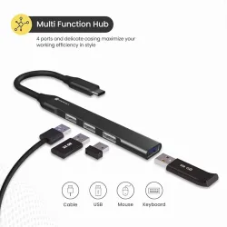 Portronics Mport 31C USB C Hub (4-in-1)