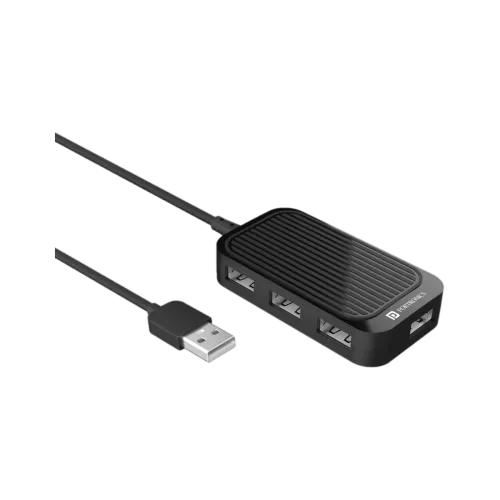Image of Portronics Mport 4D MPORT4D, POR 1634 USB Hub (Black)