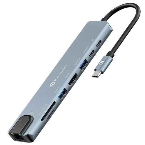 Image of Portronics Mport 8 USB-C Hub 8-in-1 with HDMI