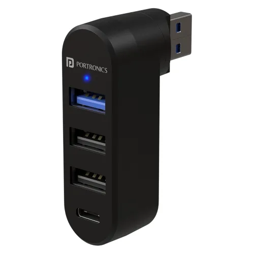 Image of Portronics MPort Spin 4-in-1 USB Hub Dock