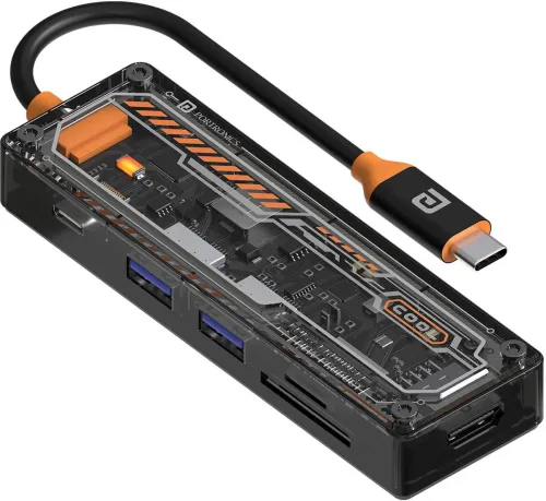 Image of Portronics MPort View Two 6in1 100W Type-C Hub