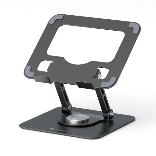 Image of Portronics My Buddy A1, Metal Tablet Stand, 360° Rotating Base