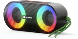 Portronics Pixel 3 Wireless with 7Hrs Playtime, FM, AUX, BT5.3, Water Resistant 10 W Bluetooth Party Speaker (Black, Ste