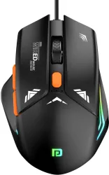 Portronics POR 2015 Wired Ambidextrous Optical Gaming Mouse (USB 2.0, Black)
