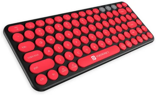 Image of Portronics POR-347 Bubble 2.0 Wireless Bluetooth Keyboard (Black)