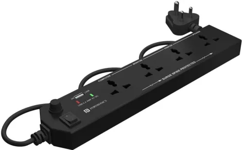 Image of Portronics Power Plate 4 Multiplug Board with Cord, 1500 Watts 4 Socket 