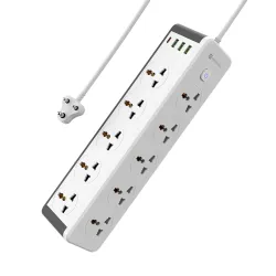 Portronics Power Plate 14 – 10 Sockets, 3 USB Ports