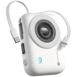 Portronics Power Shutter 20000mAh 15W Magnetic Wireless Fast Charging Powerbank with in-Built Type C & 8 Pin Cable, 22.5