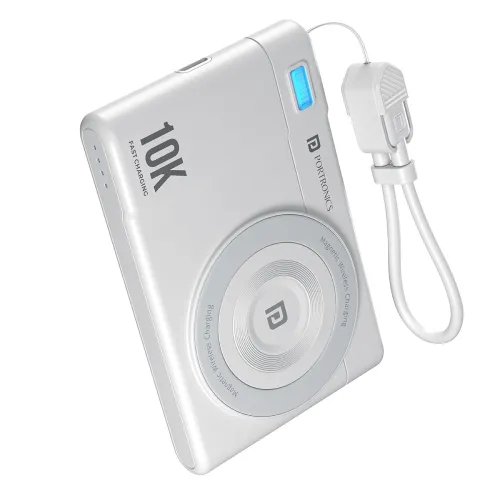 Image of Portronics PowerShutter Air 10K 10000mAh 15W Wireless Magnetic Fast Charging