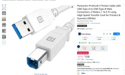 Portronics PrintLink 5 Printer Cable