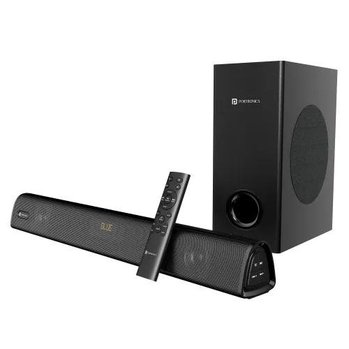 Image of Portronics Pure Sound 106 | 120W Bluetooth Soundbar with Wired Subwoofer for Deep Bass, 2.1 Channel