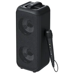 Portronics Rumble 25W Portable Bluetooth Speaker with Wired Karaoke Mic, Upto 5 Hours Playtime, Bluetooth V5.3, Dual Dyn