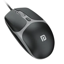 Portronics Toad 103 Wired Optical Mouse with 2400 DPI, Plug & Play, Ambidextrous, Hi-Optical Tracking, 1.5M Cable Length, 30 Lakhs Click Life, Ergonomic Mouse for Comfortable All-Day Grip (B...