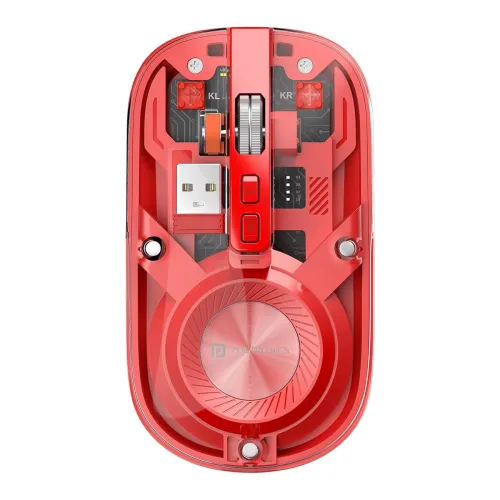 Image of Portronics Toad 8 Transparent Wireless Bluetooth Mouse 
